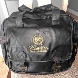 Collectible Cadillac “The Luxury Leaders” large  Leather Duffle Bag